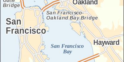 Mapa San Francisco, Golden gate bridge