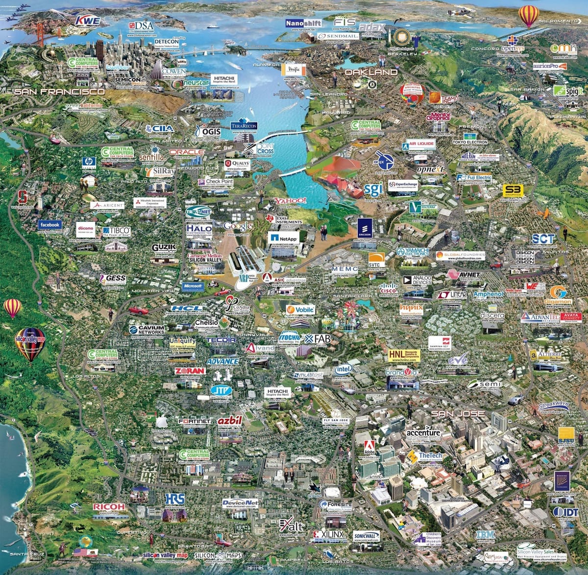 Silicon valley tech mapie
