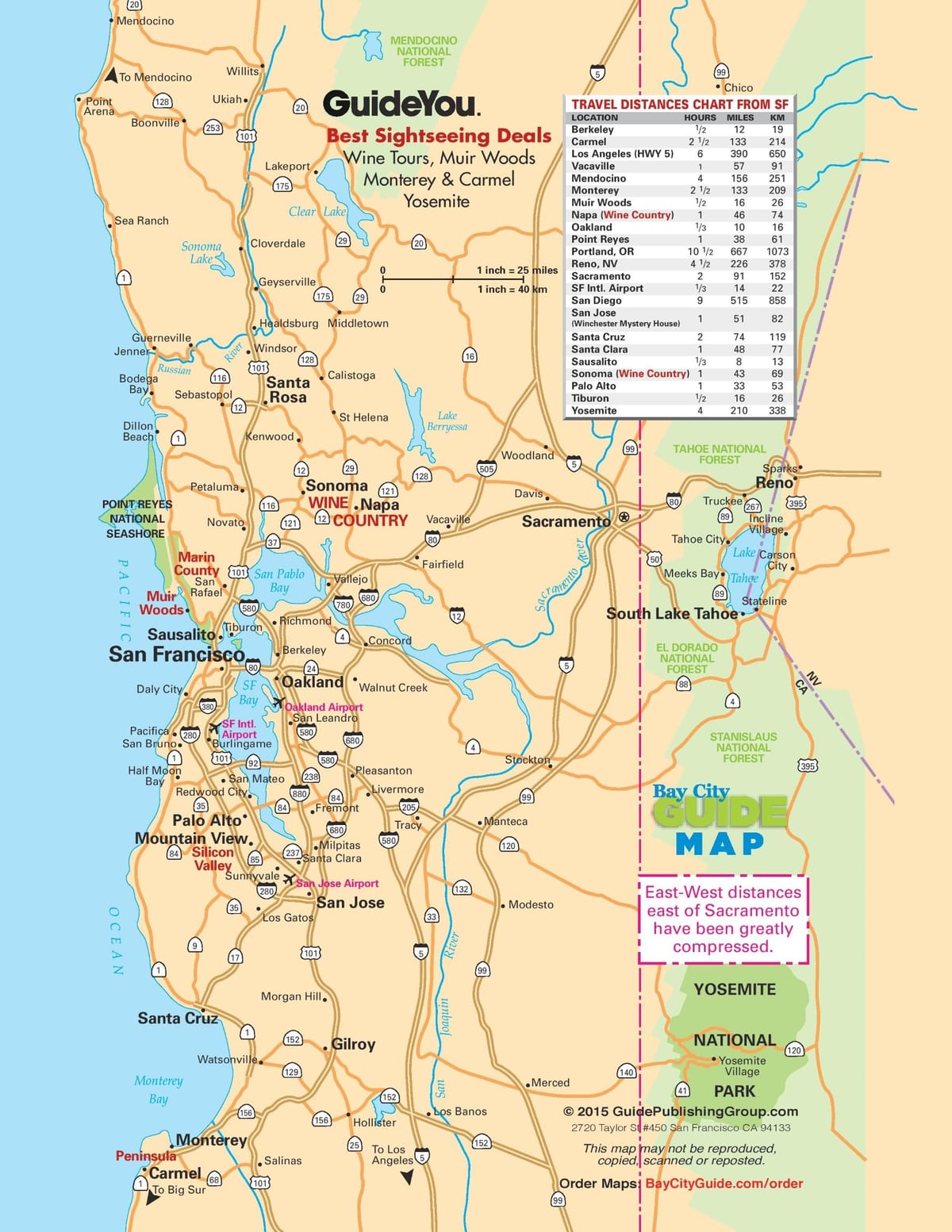 Mapę San Francisco