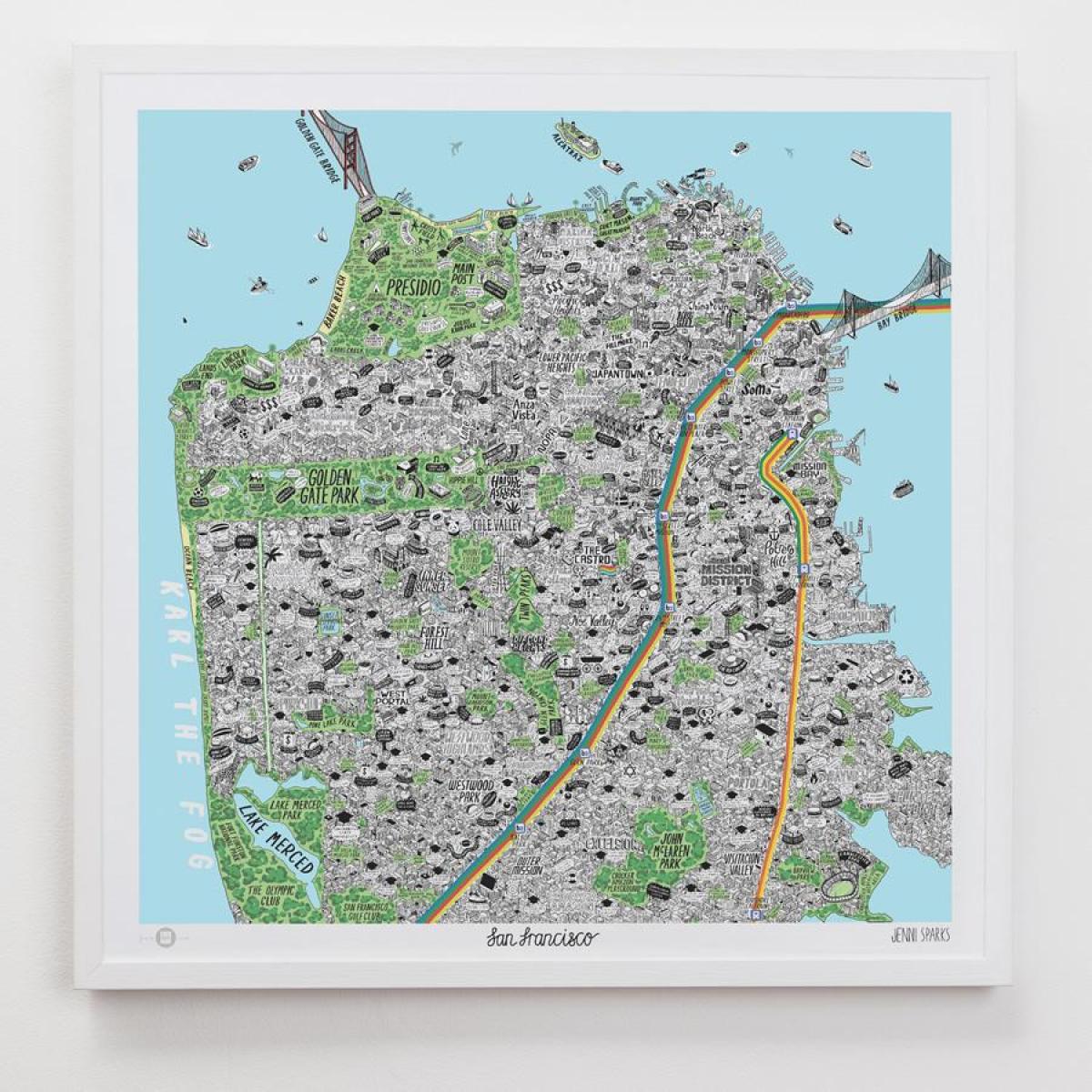 Mapa San Francisco sztuki