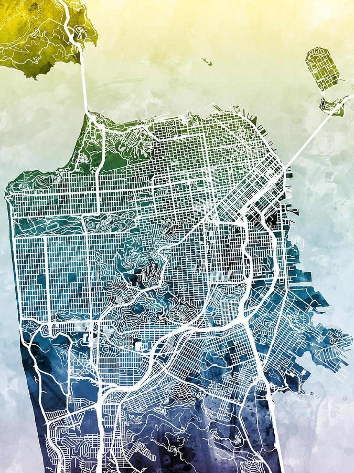 Mapa San Francisco sztuki