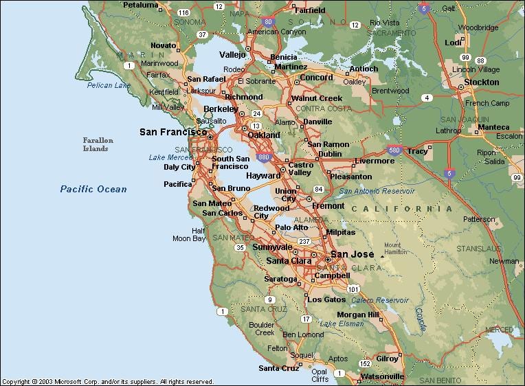 SF Bay mapie