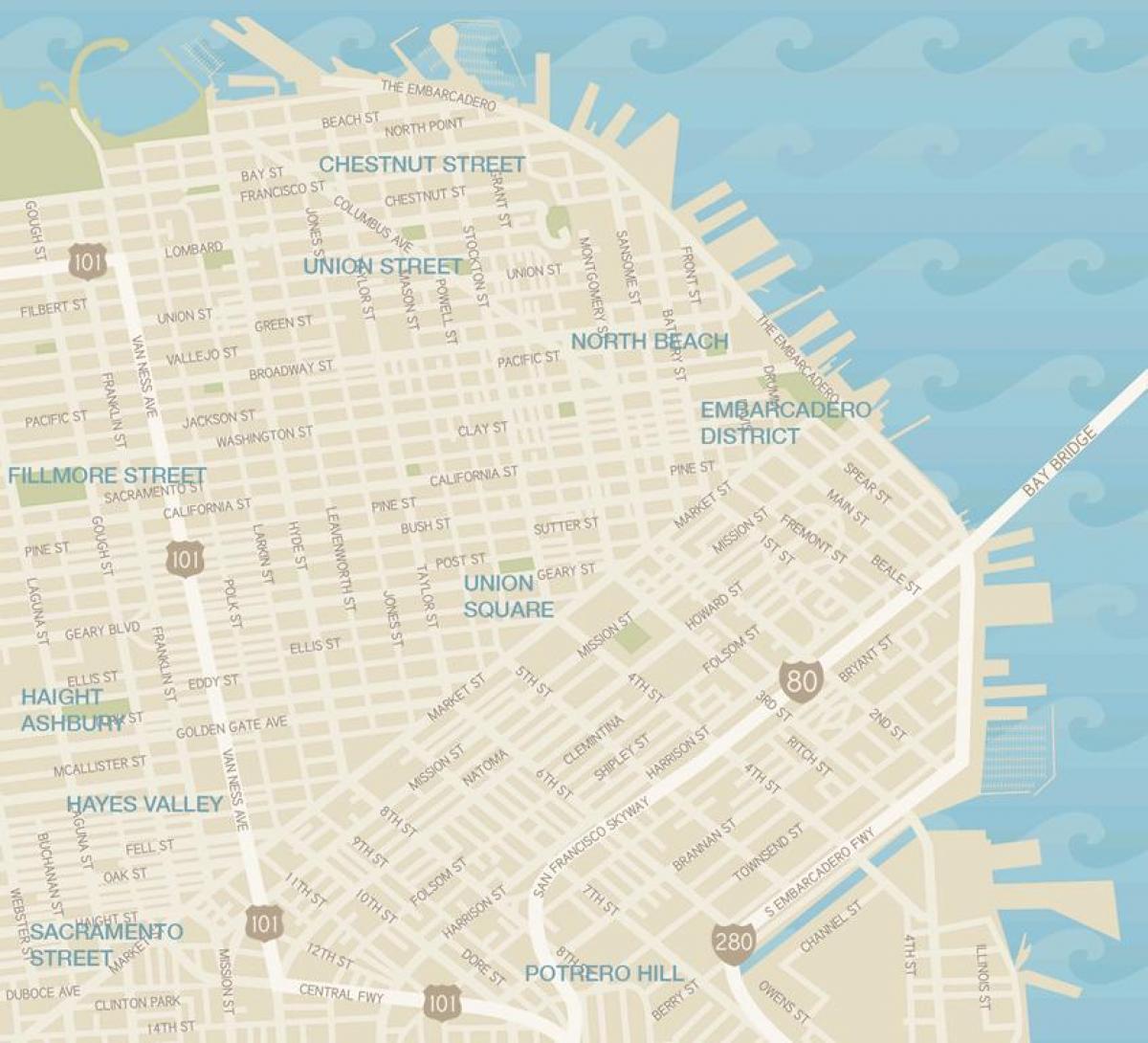 Mapa San Francisco Mody