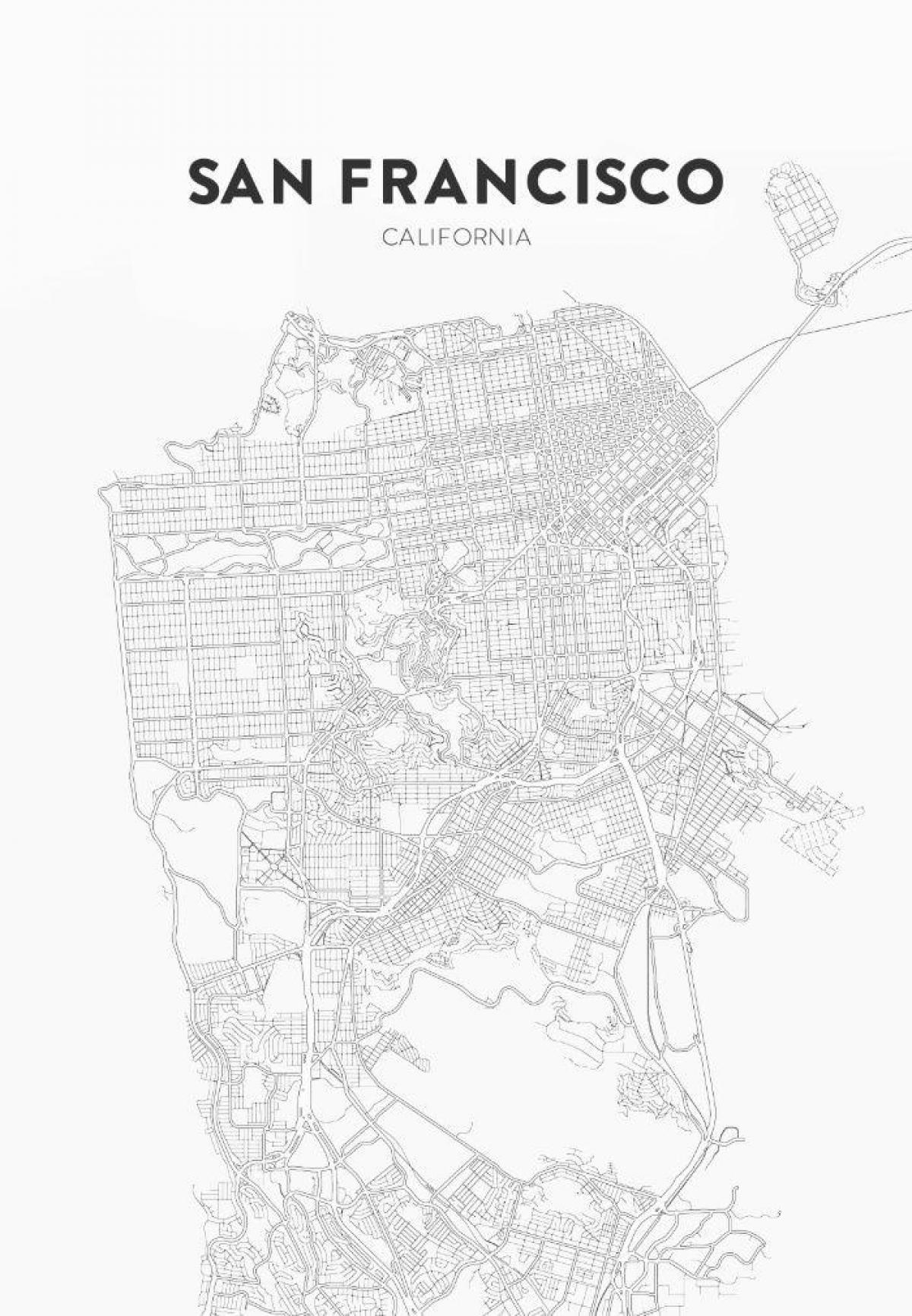 wydrukować mapę San Francisco