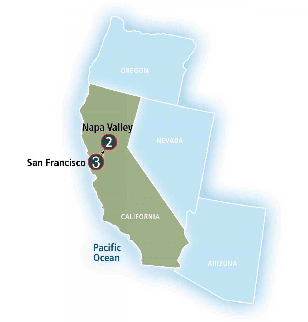 Mapa San Francisco wa