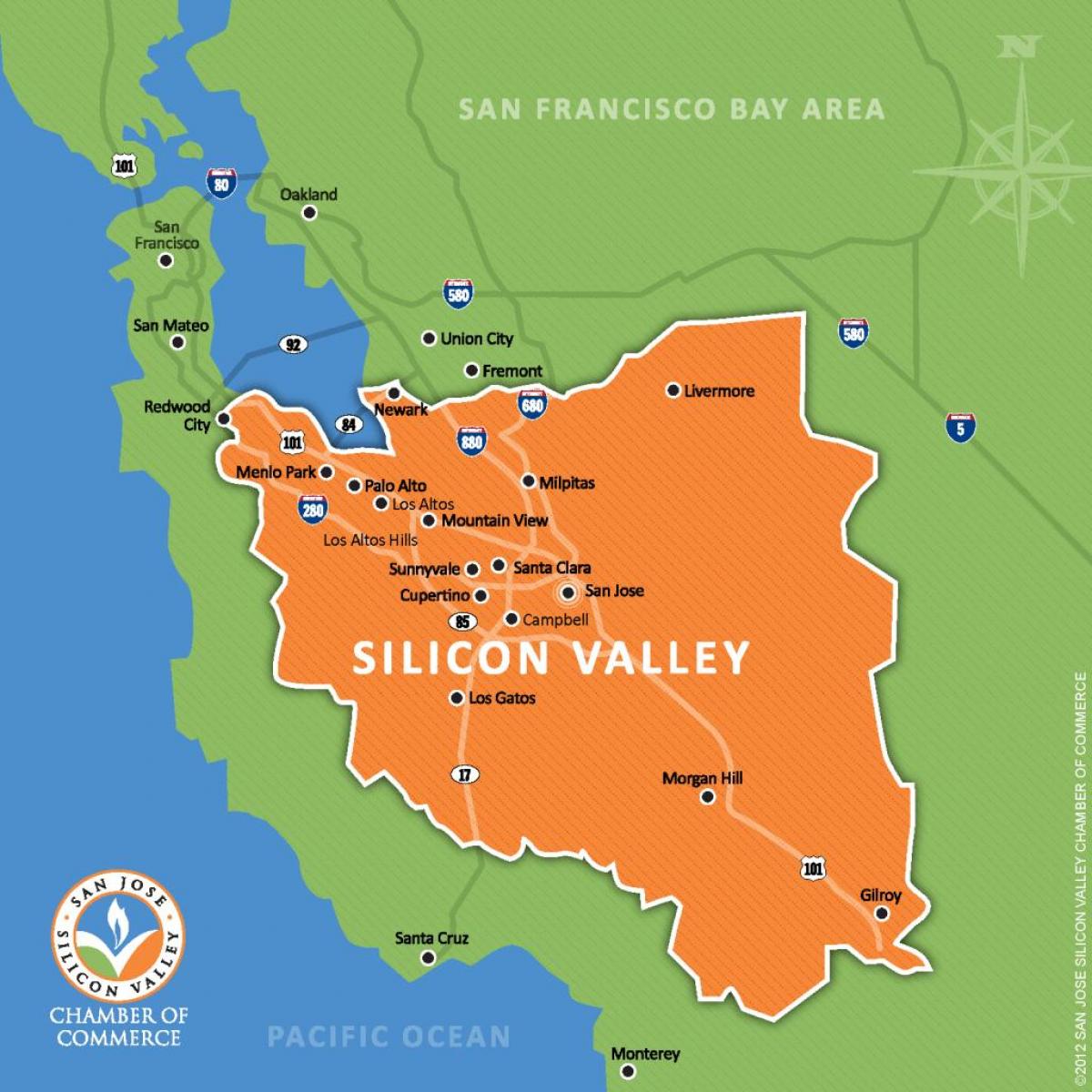 Silicon valley na mapie świata