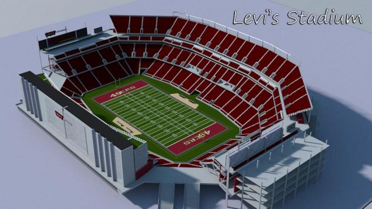 stadion 3D mapa Levy 