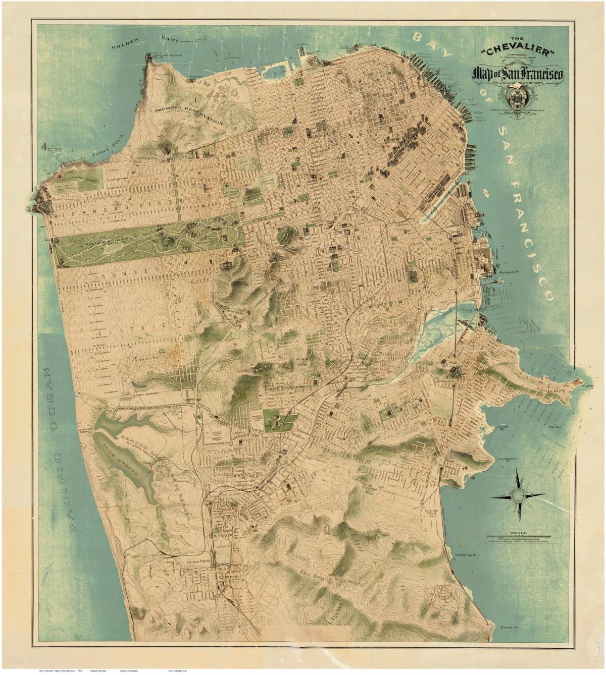Mapa Starego San Francisco 