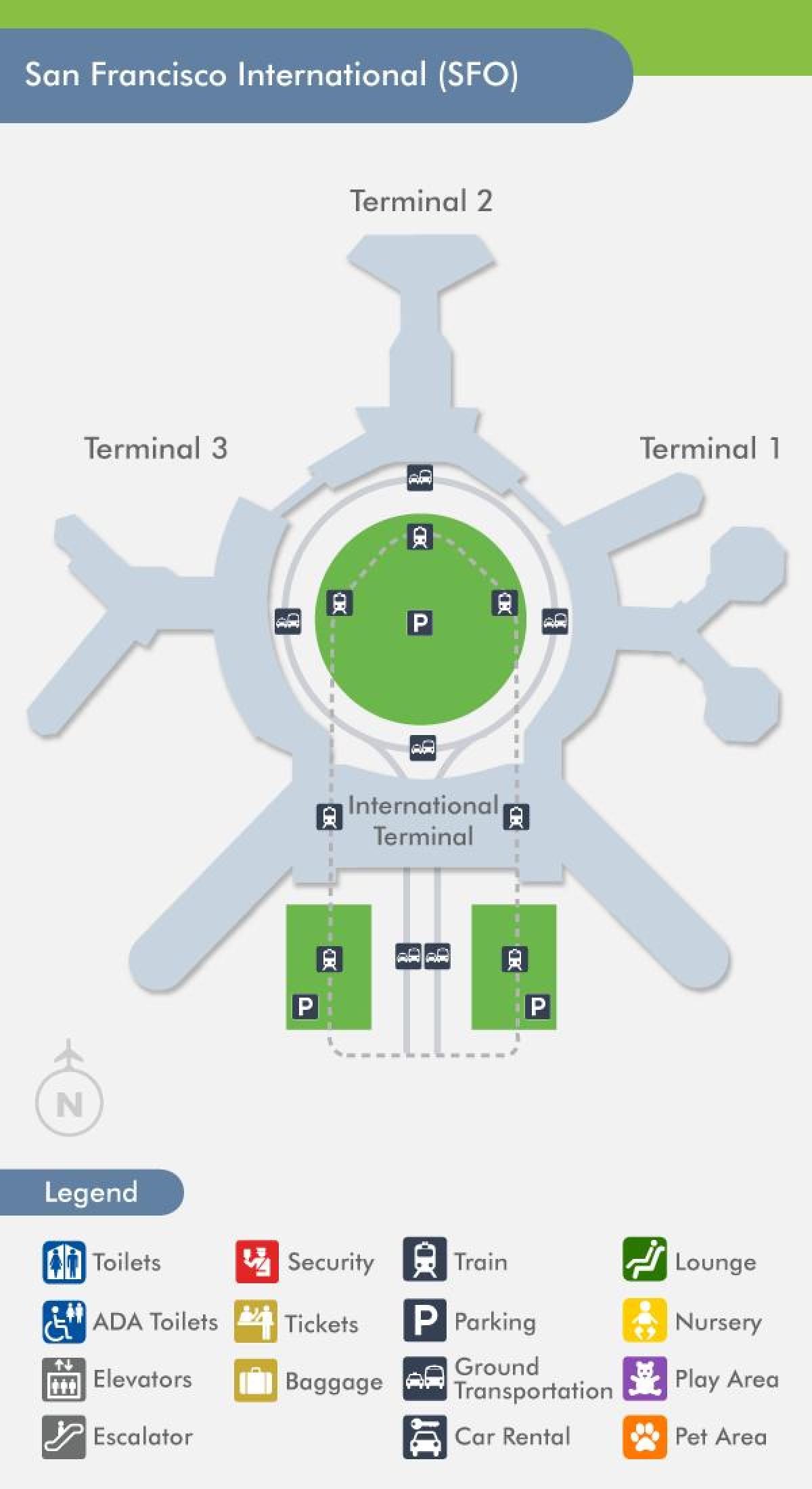 Mapa FZŚ lotnisko terminal 1