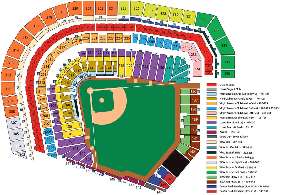 SF giants stadium na mapie