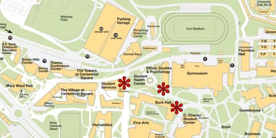 San Francisco state university na mapie
