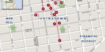 Mapa Chinatown W San Francisco