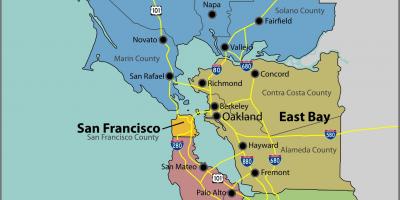 San Francisco na mapie