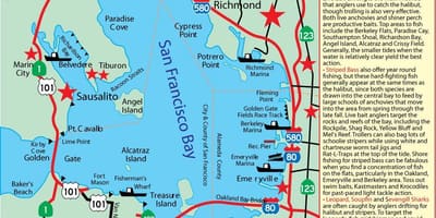 Mapa San Francisco, wędkowanie 