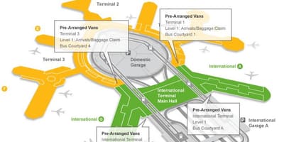 Mapa San Francisco lotnisko odbioru bagażu 