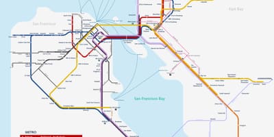 Metra San Francisco mapa