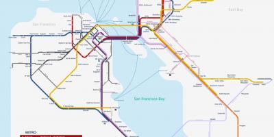 Metra San Francisco mapa