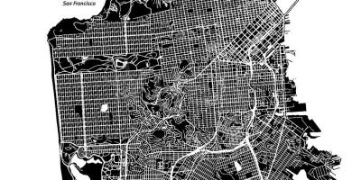 Mapa San Francisco wektor