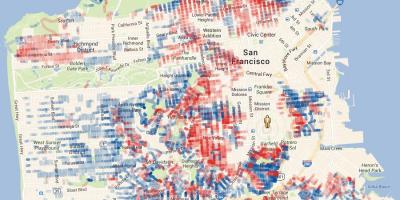 Mapa San Francisco wysokości