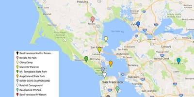 Mapa San Francisco trzeba zobaczyć