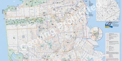 Mapa San Francisco rowerów