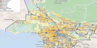 Mapa San Francisco zagospodarowania przestrzennego 
