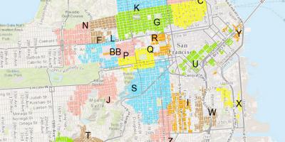 Mapa SF mieszkalnych parking