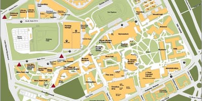 San Francisco state mapę kampusu uniwersytetu 