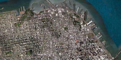 Mapa satelitarna San Francisco 