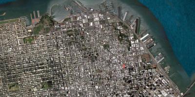 Mapa satelitarna San Francisco 