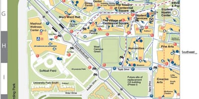 Mapa San Francisco szkole