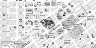 Mapa Westfield San Francisco