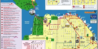 Wycieczka objazdowa po mieście San Francisco mapie