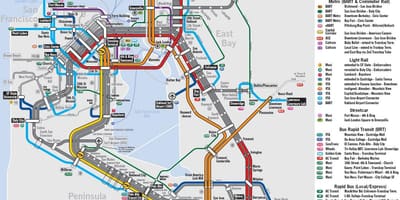 Mapa zatoki pociąg